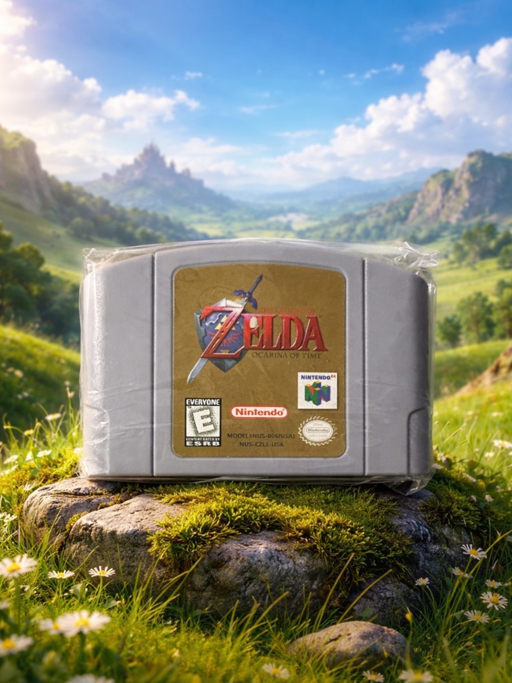 Nintendo The Legend of Zelda: Ocarina of Time - Gray Game Cartridge